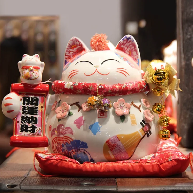 

Zhaocai Cat Ceramic Decoration Savings Tank Store Opening Ceremony Decoration Creative Home Furnishings Living Room Decoration