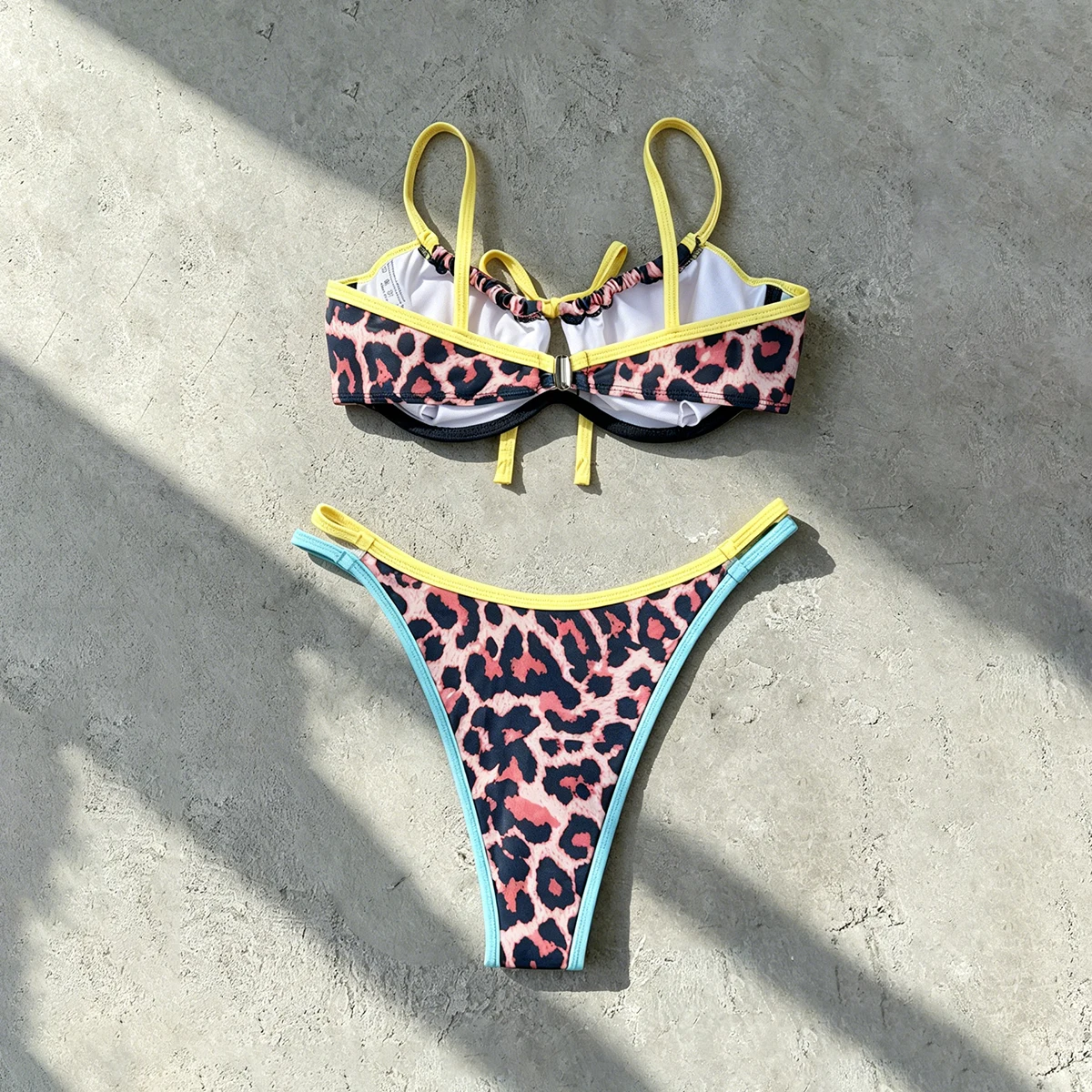 Push Up Bikinis Sexy Swimsuit Women Swimwear Female Loepard Biquini Bathing Suit Bikini Set Thong Swimming Suit Beachwear