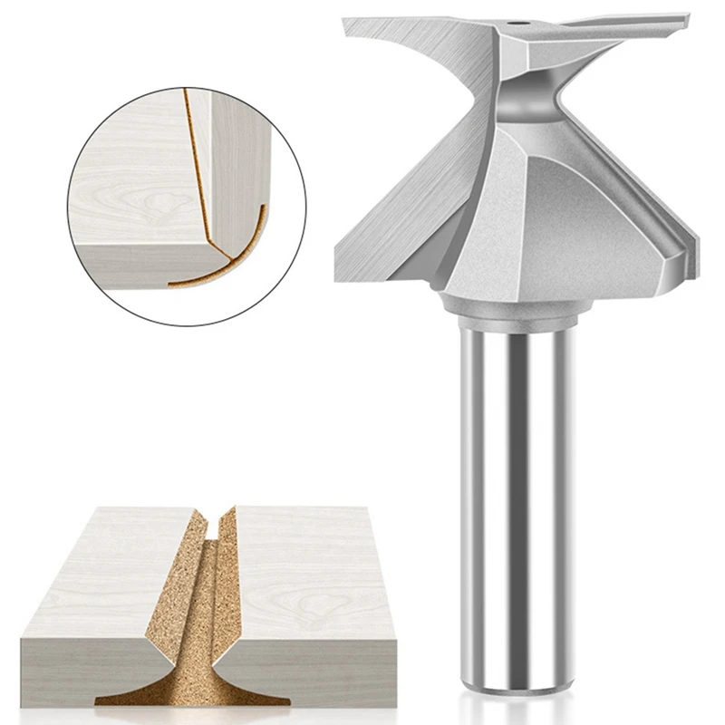 A53Q-R18/R30 1/2-Inch Shank Woodworking Router Bit Double Flute Router Bits Milling Cutter For Wood Hand Tools