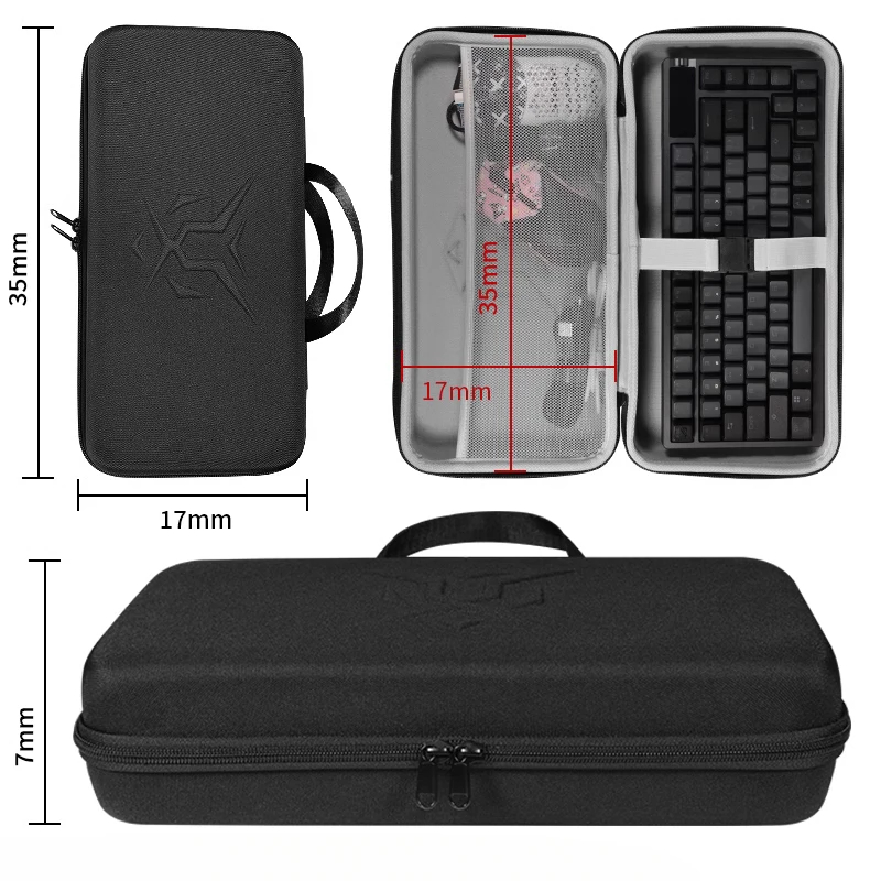 Transparent 1% keyboard storage bag, anti-compression liquid foundation keyboard bag storage bag, lipstick wireless bluetooth do