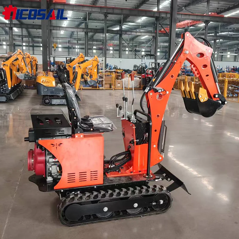 

Nicosail Portable Mini Excavator OKW08 Easy Transport Small Digger for Homeowner Use