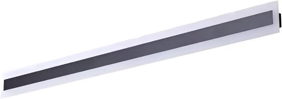 مصباح حائط طويل LED خارجي خارجي مقاوم للماء باللونين الأسود والأبيض لتصميم شريط طويل لشرفة المرآب #4