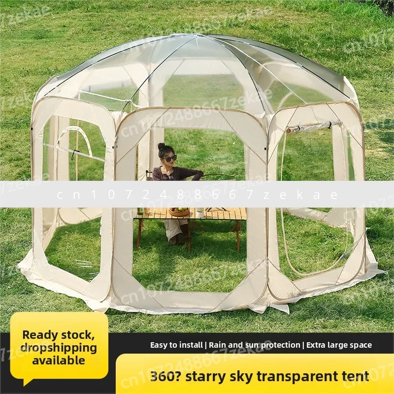 

New Winter Starry Sky Tent, Transparent Bubble House, Warm Sunroom, Home Courtyard, Hotel Shed, Outdoor Camping