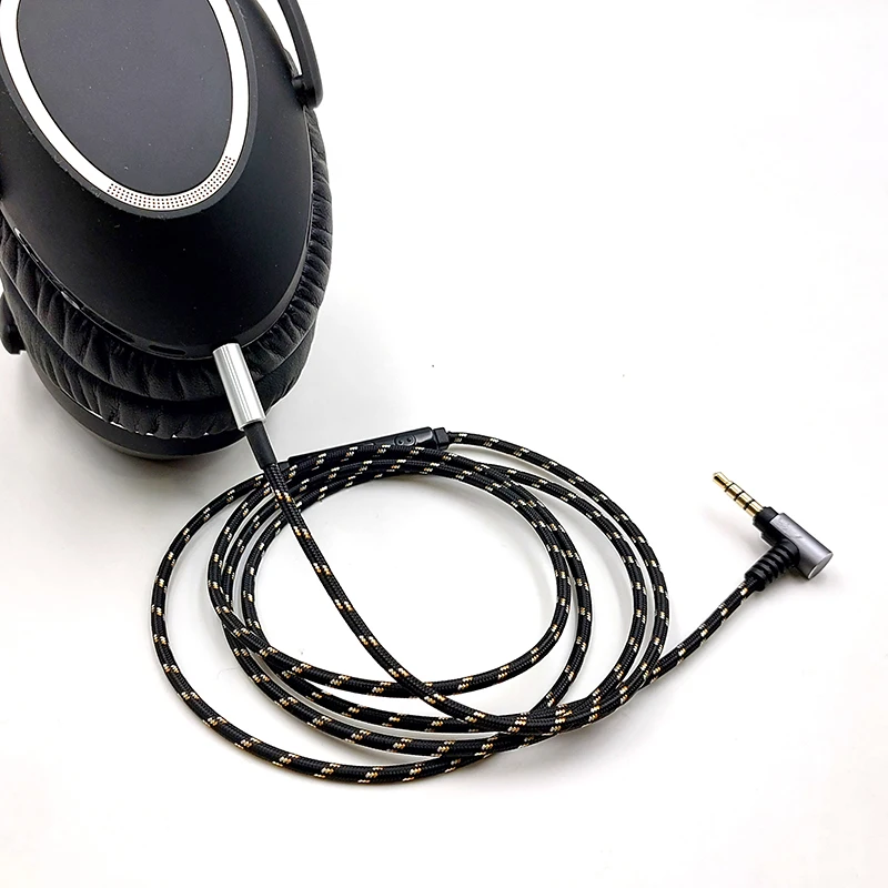 ل AKG JBL دينون Sennheiser Beyerdynamic Y50 LIVE2 D320 سماعة قابلة للاستبدال 3.5 مللي متر إلى 2.5 مللي متر كابل ترقية نحاسي كريستالي واحد