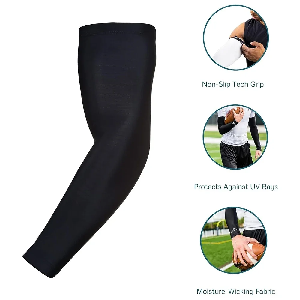 1PCS 20-30mmHg Compression Arm Sleeve for Men & Women - Anti-Slip Support for Pain, Swelling, Arthritis - Sport & Running