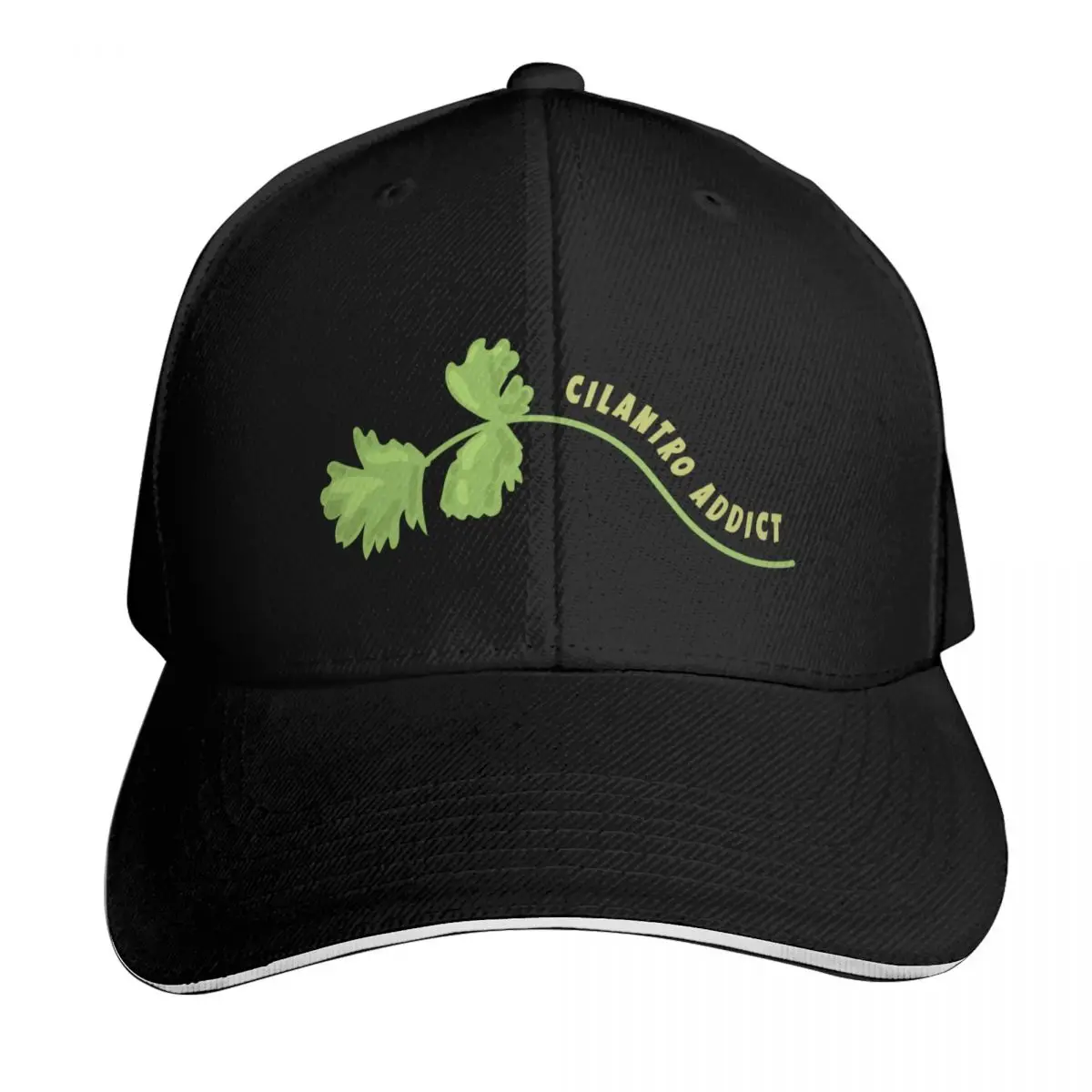 Cilantro Addict Baseball Cap Vintage Retro Embroidered Lightweight Packable Gift for Him Her