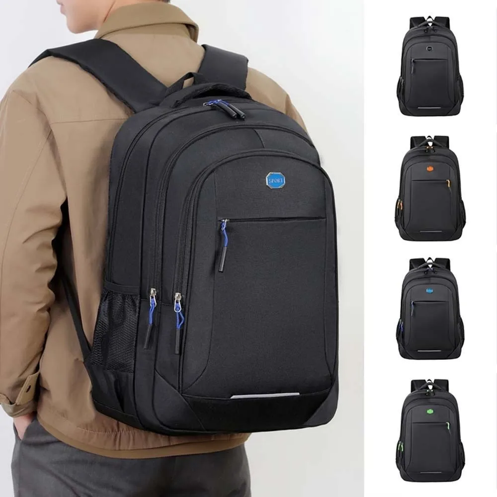 大容量大型バックパック防水耐摩耗性学生スクールバッグストリートウェア反射ストラップ付きラップトップバッグ旅行