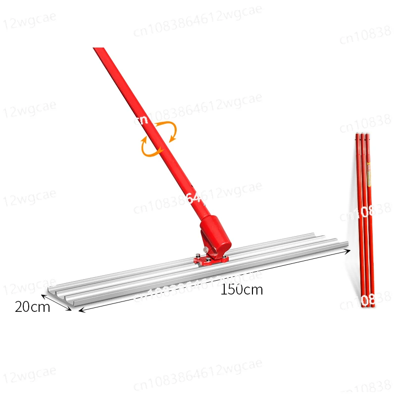 

120CM/150CM Concrete Large Trowel Light-Receiving Lengthening Manual Push-Pull Screed Level Cement Road Leveling Machine