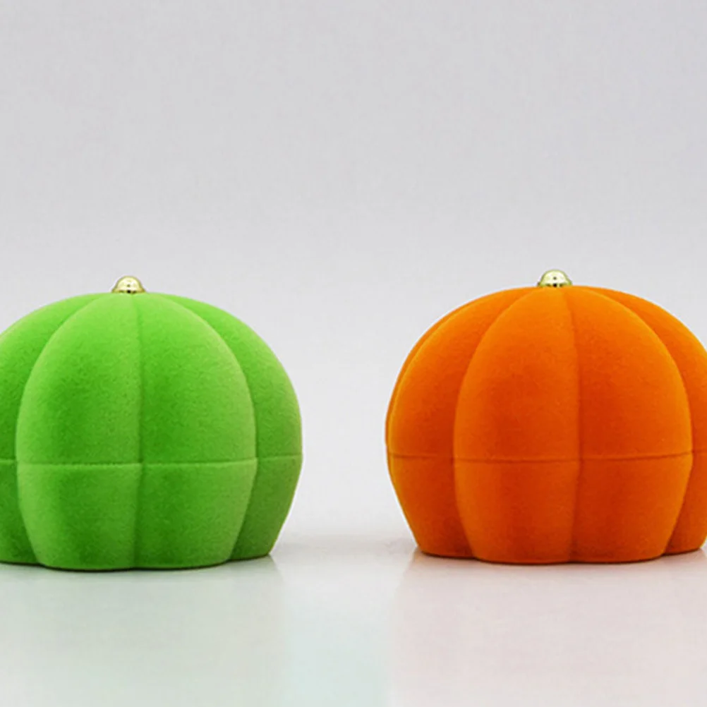

Шикарная шкатулка для драгоценностей с тыквой, компактный футляр для колец, креативный дизайн, романтический подарочный держатель для ювелирных изделий на свадьбу, день рождения, Рождество