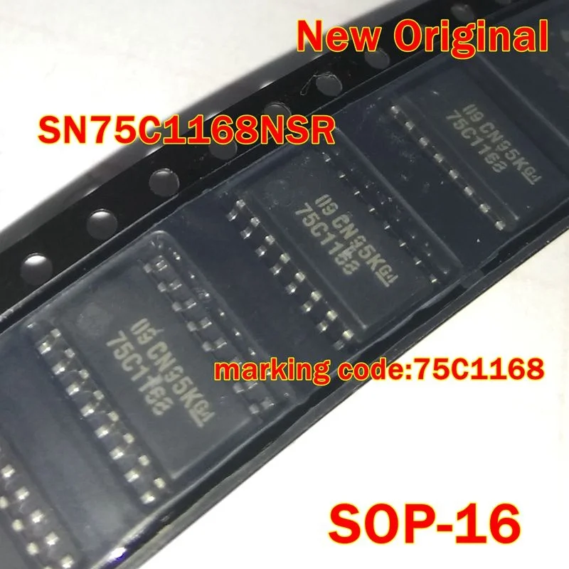 1Pcs to 100Pcs Sn75C1168Nsr Sop-16 New Original Marking Code:75C1168 Dual Differential Drivers and Receivers