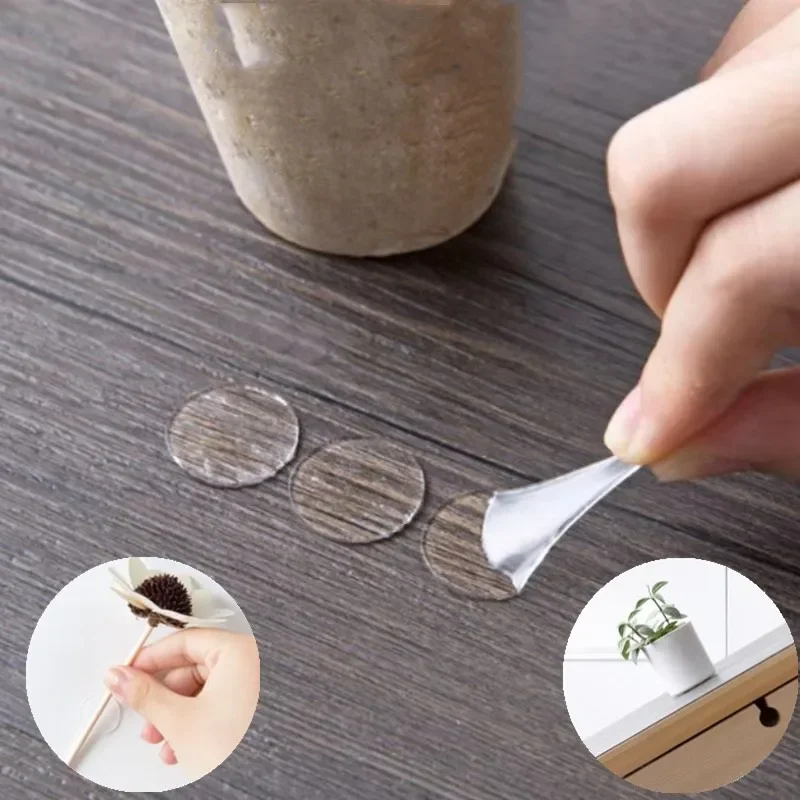 100pcs Round Double Sided Tape Adhesive Dots Fastener Strong Acrylic Sticker  for DIY Scrapbooking Craft Production Fixing Pad
