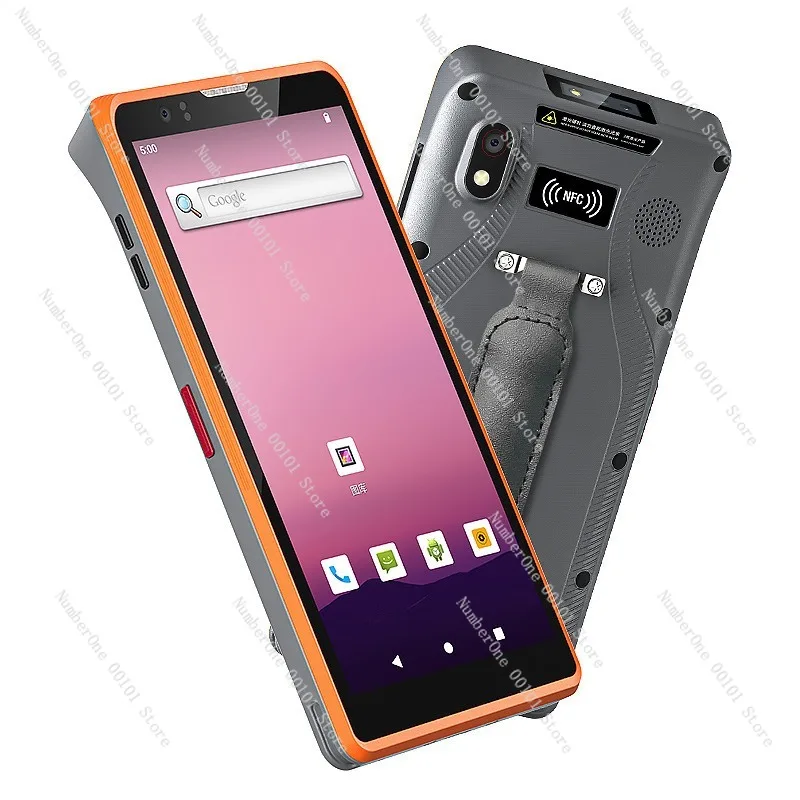 Portable UHF RFID Barcode Scanner Handheld PDA Terminal Data Collector Inventory Checker Wireless Scan Gun Mobile Computer