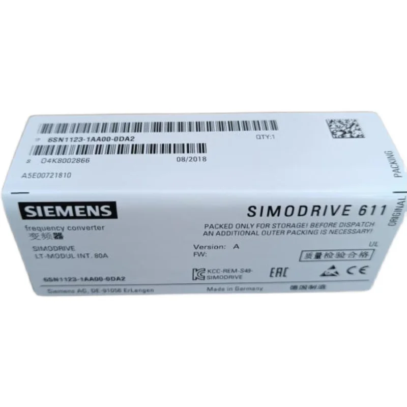 6SN1123-1AB00-0CA2 EN STOCK SHIP TEST RÉELÉ RAPIDE OK Module d'alimentation système CNC Garantie 3 mois