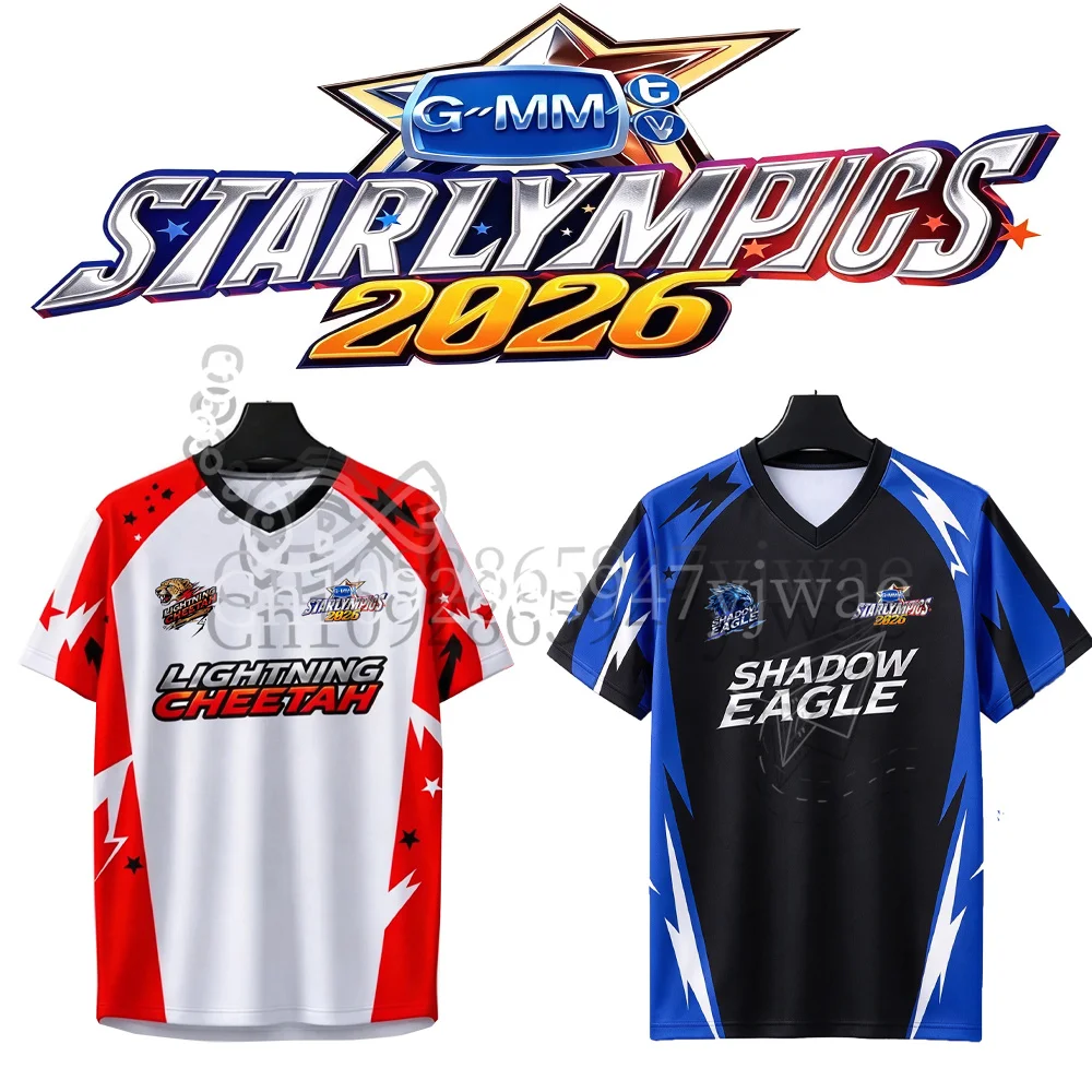 GMMTV StarOlympics 2026 Lighting Cheetah VS Shadow Eagle Supporting Jerseys Fans Gift Tee Summer Adult Children's T-shirts