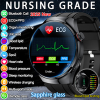 2025 New For HUAWEI Micro Physical Examination Health Smart Watch Men ECG+PPG Body Fat Uric Acid Full Blood oxygen BT Call clock