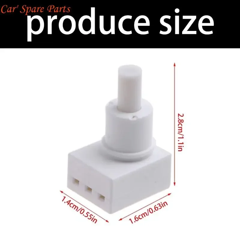 Y4UA Part Number 34404-SDA-A11 Light Button Part, White Push Button for Reading Lamp and Map Light Repair, ABS Housing, Cabin