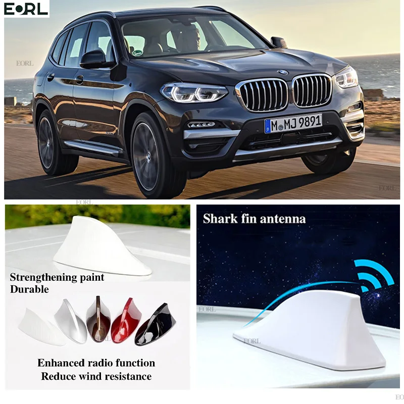 

For BMW X3 Car Shark Fin Antenna FM Signal Super Aerials Amplifier Waterproof Signal Amplifier Car FM/AM Radio Aerials