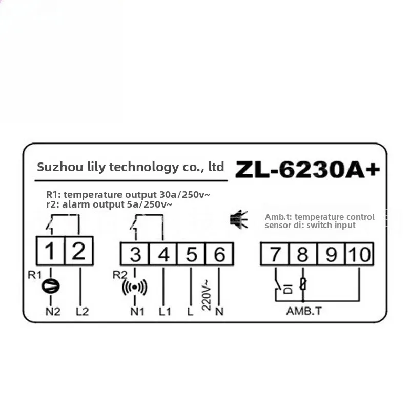 ZL-6230A + refrigerated thermostat, temperature correction cold storage controller is suitable for cold storage, seafood machine