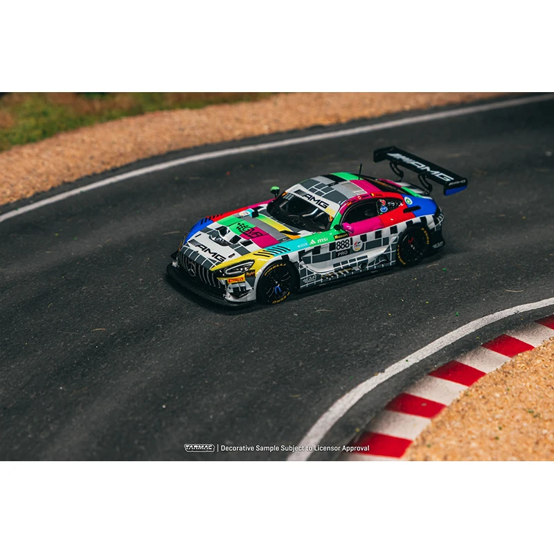 PreSale TW 1:64 Mercedes AMG GT3 Bathurst 12h 2025 GroupM Racing Diecast نموذج سيارة مجموعة ألعاب Tarmac Works
