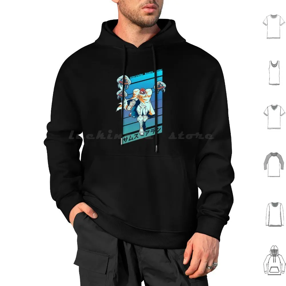 New Interstellar Bounty Hunter Alternative 02 Hoodie cotton Long Sleeve Metroid Samus Samus Aran Aran Gaming Super