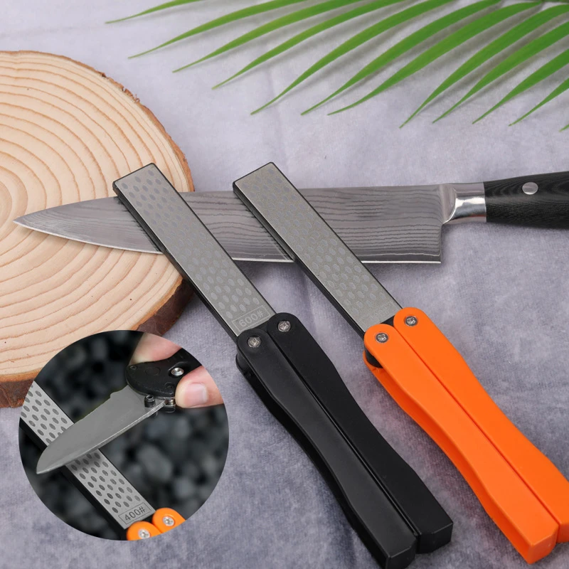 

Portable Double Side Grindstone Professional Kitchen Sharpener for Pocket Folding Knife Sharpening Stone Sharpener Diamond
