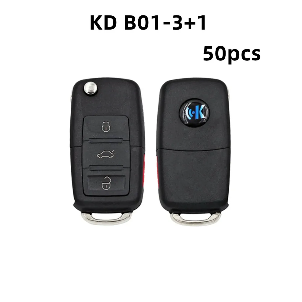 50PCS KEYDIY KD900 KD B01-3+1 B Series Universal Remote Key B01-3+1 KD900/KD-X2/KD-MAX Key  KDMINI Machine