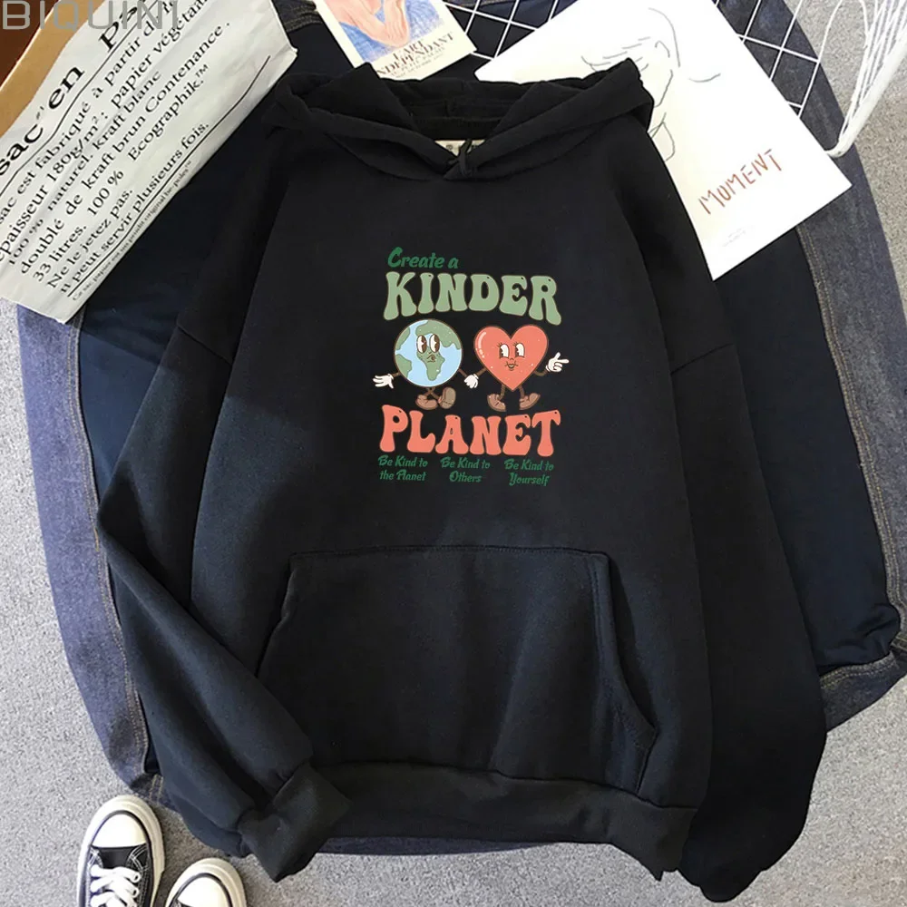 Sudaderas Kinder Planet, sudaderas con capucha Kawaii, Sudadera con capucha con gráfico de Anime japonés, jerséis con estampado de Manga, Tops informales de poliéster para hombres y mujeres