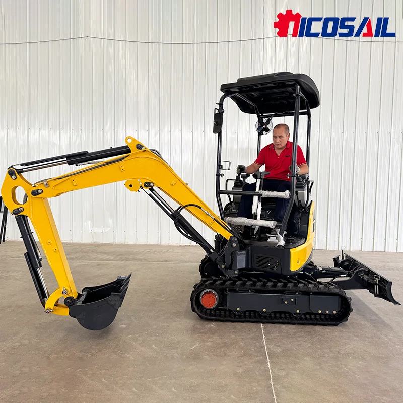 

FREE SHIPPING 1.8 Ton Mini Excavator CE/EPA Digger Machine China Hydraulic 1 Ton 2 Ton Farm Wholesale Crawler Excavator Price