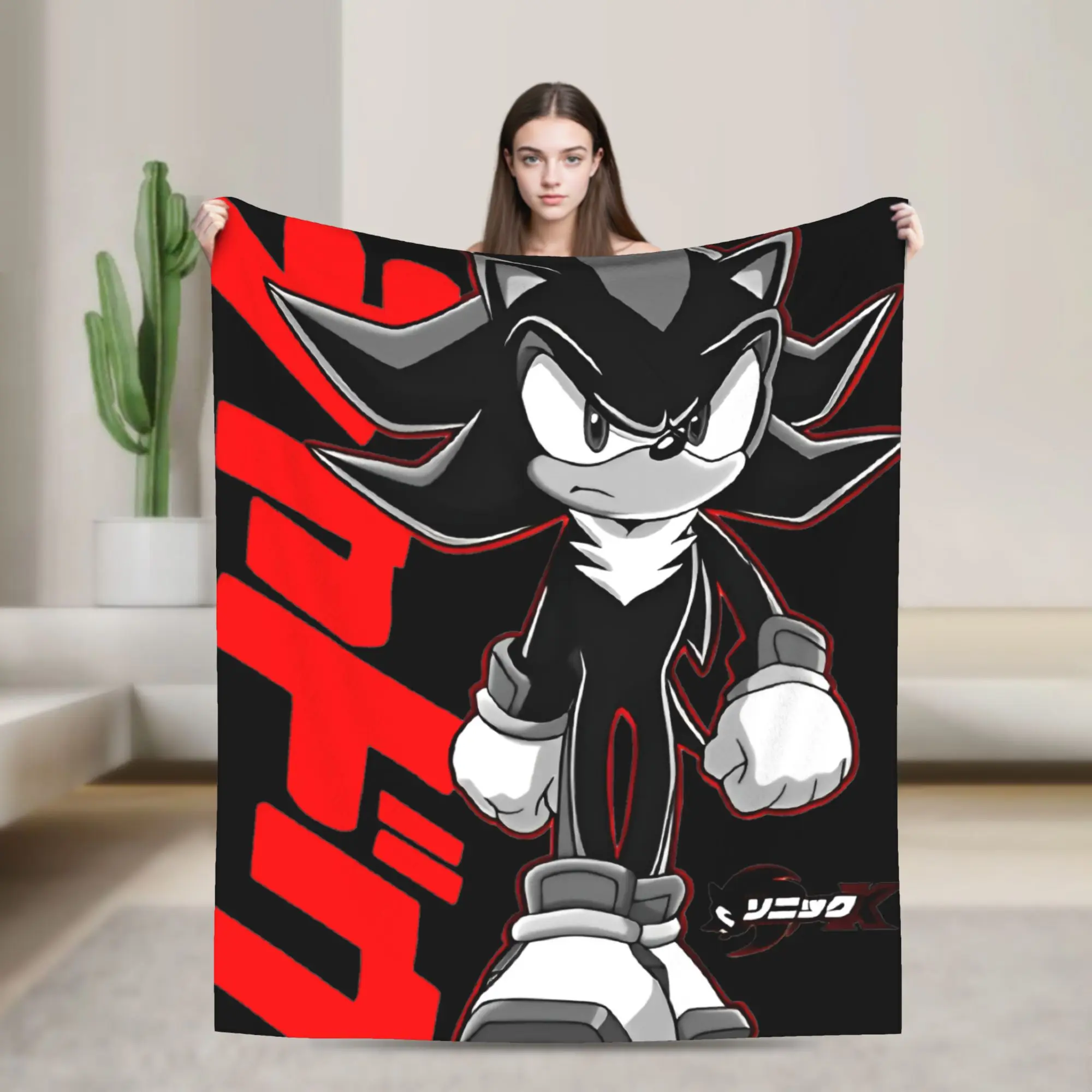 The Hedgehog Shadow X - Shadow's Path Vintage Blanket  Flannel Vintage Warm Throw Blankets for Bedspread Autumn/Winter