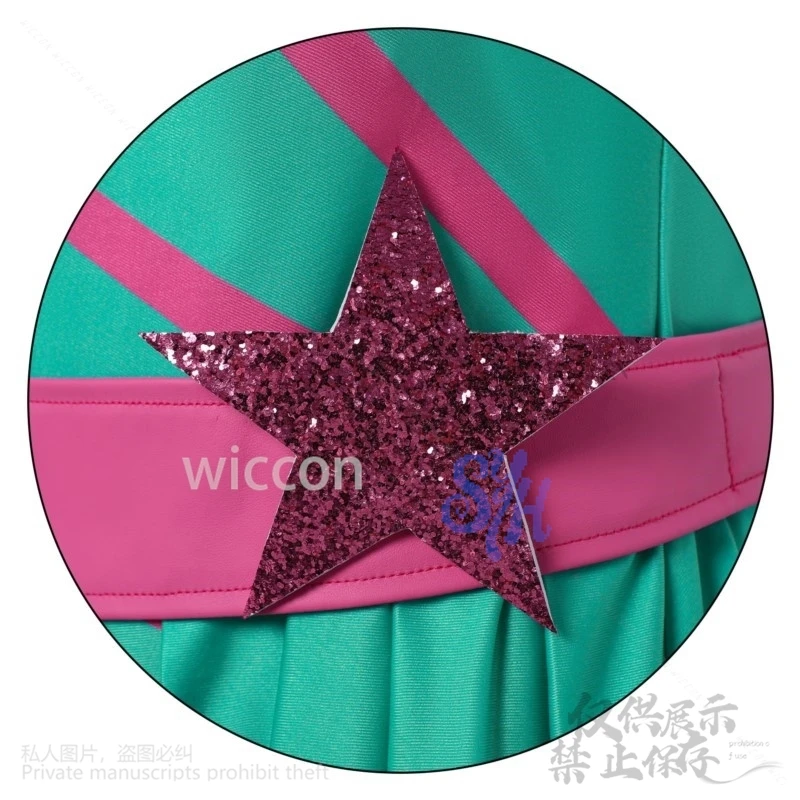 ستيلا تأثيري Win Clubb أنيمي زي جيراي كي الفتيات الرجعية قطري مخطط تنورة قصيرة الخماسي فستان مثير لوليتا هالوين #5