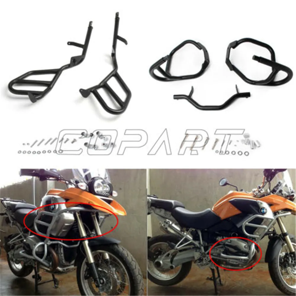 Voor Bmw R 1200 Gs R1200gs R1200 Gs 2004-2012 Oliegekoelde Crashbar Snelweg Motor Tankbeschermer Bumper Stuntkooi Beschermer