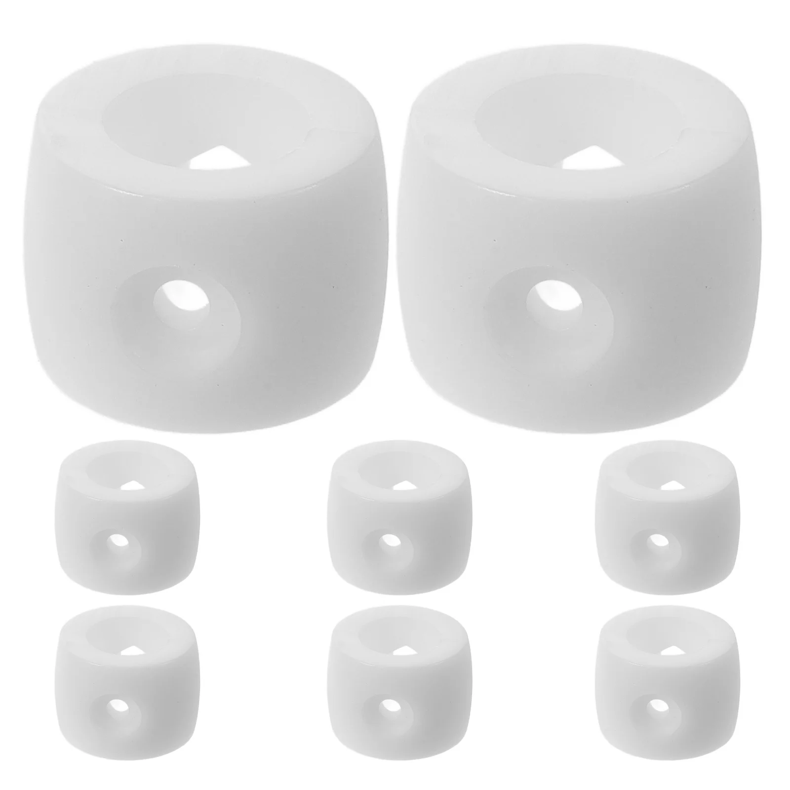 

8pcs Table Soccer Locator Rings Foosball Bushings Accessories Lightweight Durable Plastic Goal Bar Stop Replacement Parts