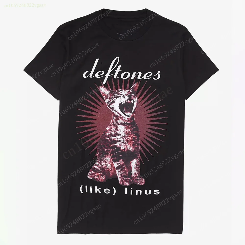 Deftones Like Linus Album Cover Boyfriend Fit Girls T Shirt Men Kids Women Vintage Cotton Short Sleeve Cat Tee Clothes Rock Band