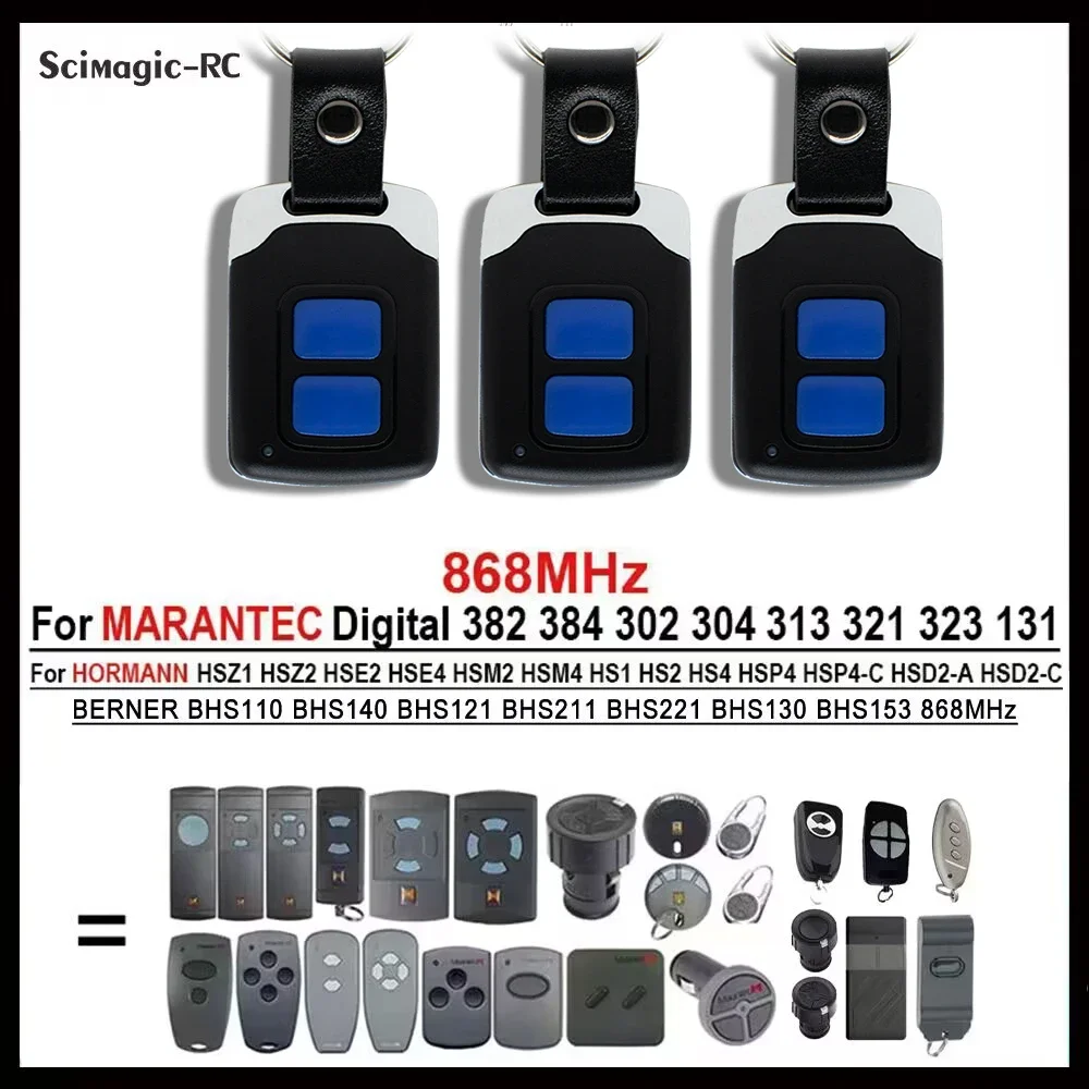 1-20pc Pilot HÖRMANN hsm2 hsm4 hs2 hse2 hse4 hs4 remote control 868MHz clone Marantec Digital D382 302 304 garage door opener