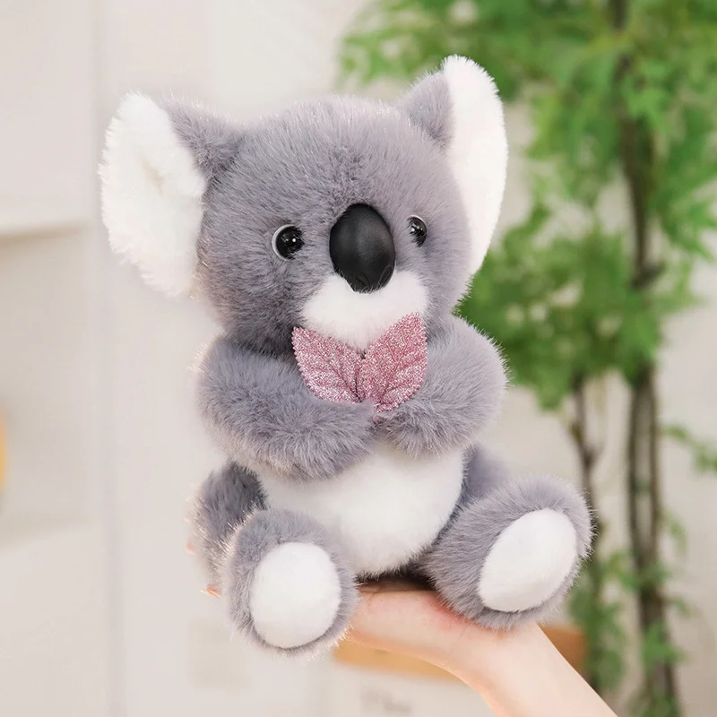 22cm Leaf Koala Plush Doll Lovely Australia Koala Plush Toy Stuffed Soft Animal Pillow Friend Birthday Christmas Gift
