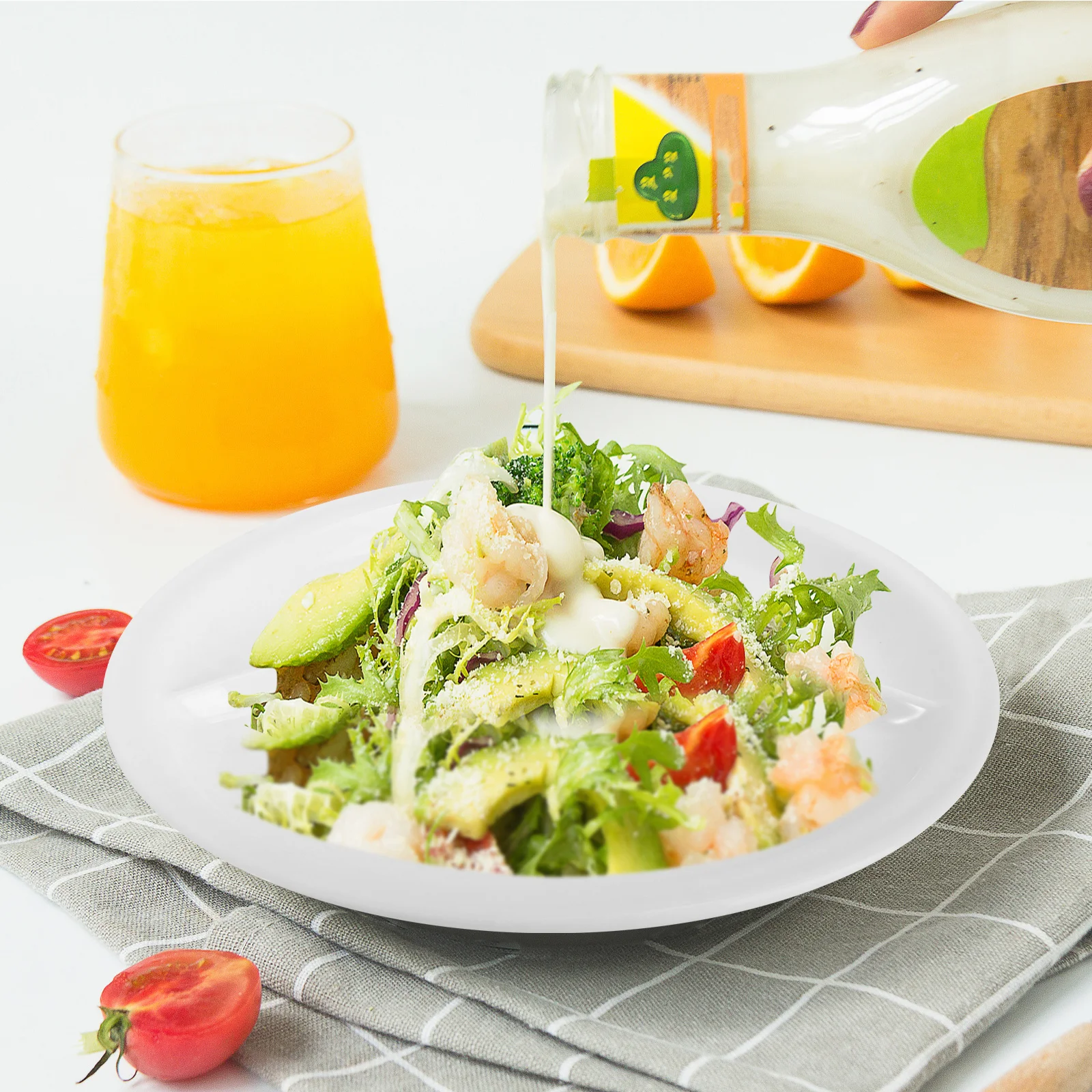 

Bone China Plate 8 Inch Round Three Compartments Porcelain Ceramic Plate Steak Breakfast Dish Tableware Home Decor