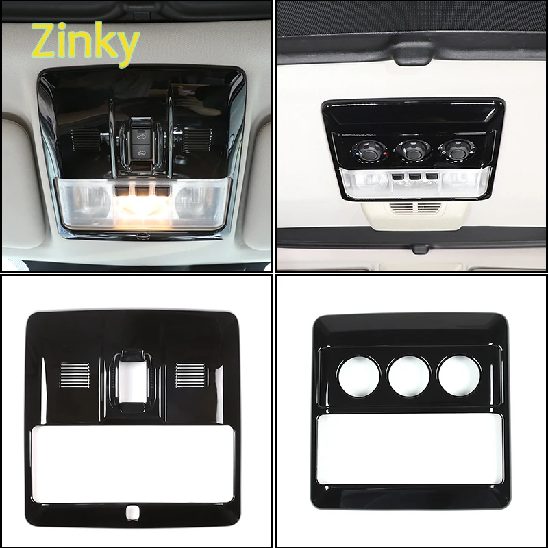 

ABS plastic Piano black Car front and rear reading light frame decorative cover Fit for Land Rover Discovery 4 LR4 2010-2016
