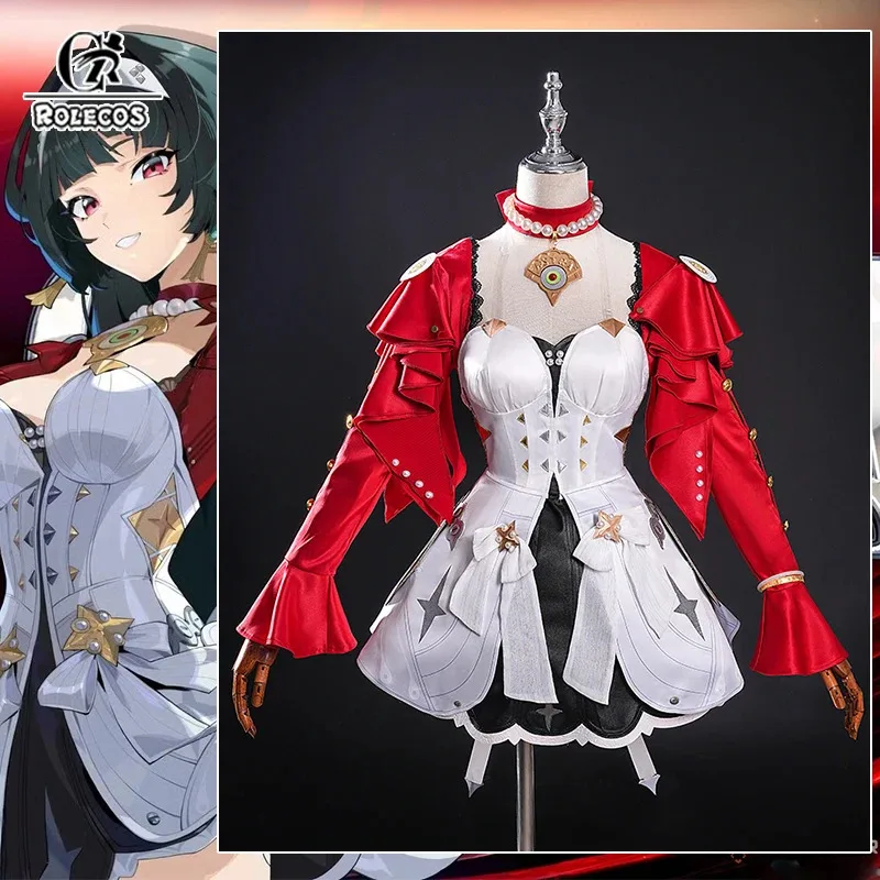 

ROLECOS Game Zenless Zone Zero Astra Yao Cosplay Costume The Stars of Lyra Astra Yao Punk Dress Halloween Party Outfit