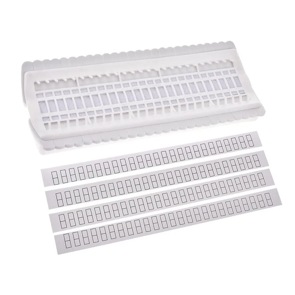 

1pc Plastic Cross Stitch Thread Organizer 50 Positions Floss Card Compact Lightweight Tangle Free Embroidery Supplies