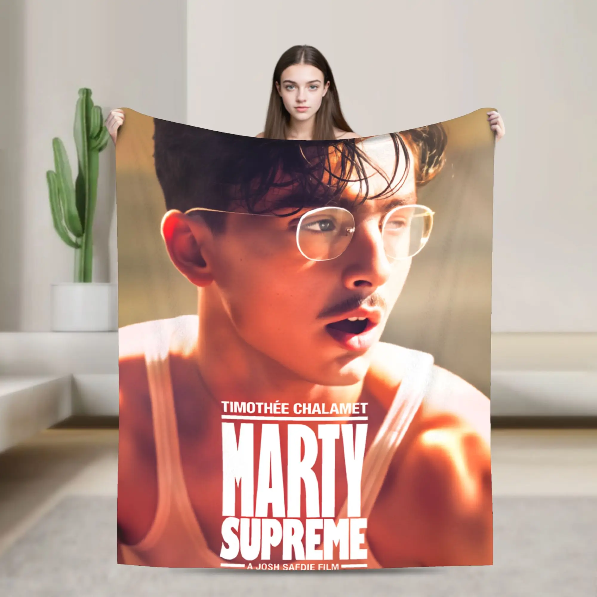 Marty Supreme Timothee Chalamet  Plush Blanket Girls Boys  Flannel Throw Blanket For Outdoor Soft Custom Quality Bedspread