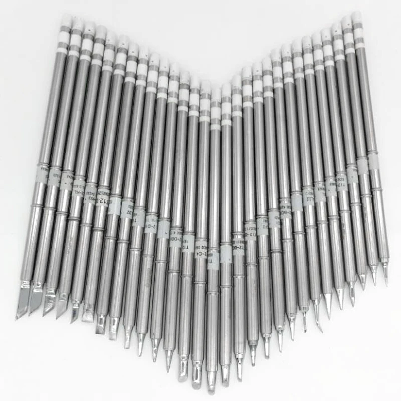 QUICKO Soldering Iron Head Tips T12 Series Replacement Tip T12-K BC2 BC3 JL02 D24 KU ILS BL I For FX951 FX-952 T12-942