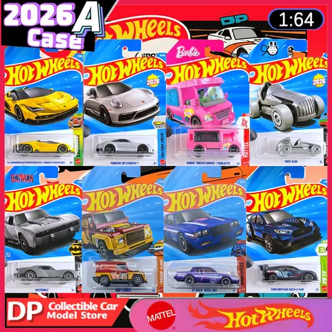 Hot Wheels A Case 2026, Mainline Series New 1/64 Scale Diecast Vehicle Model Car Toys Gift