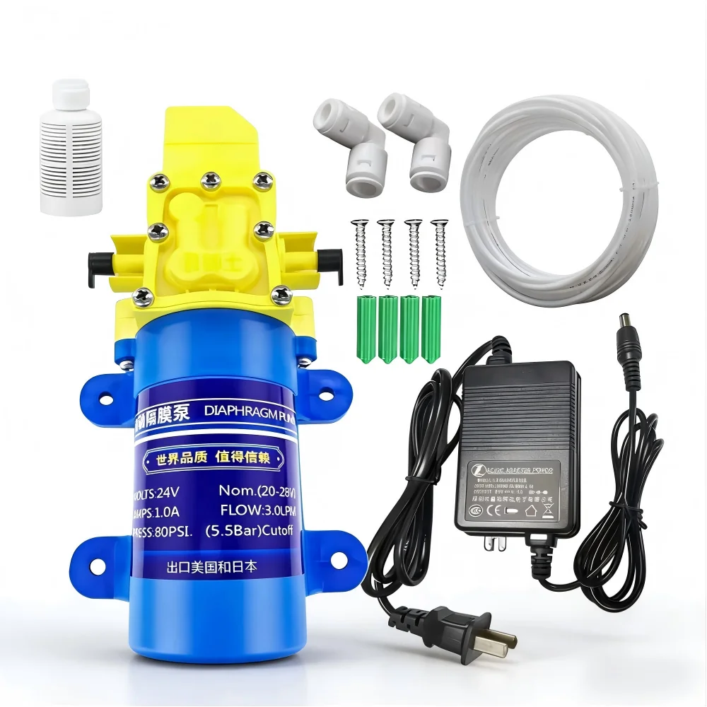 

Насос-бустер самовсасывающий 24В для бытового использования, 30Вт/40Вт, для очистителей воды, универсальные аксессуары