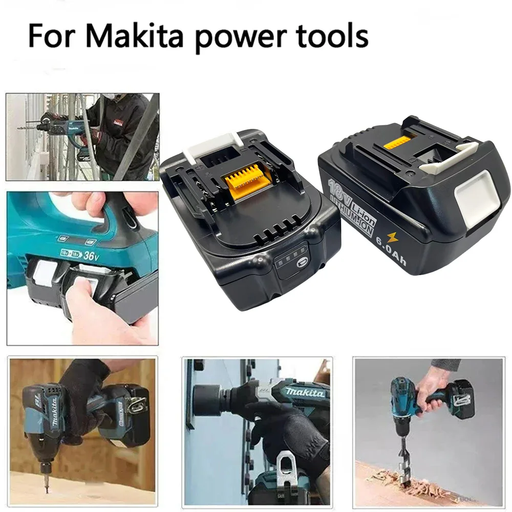 لماكيتا بطارية 18 فولت 9Ah/18Ah ليثيوم أيون استبدال BL1860B BL1860 BL1850 BL1830 DHP482RFX9 BL1815 LXT400 للتدريبات اللاسلكية #6