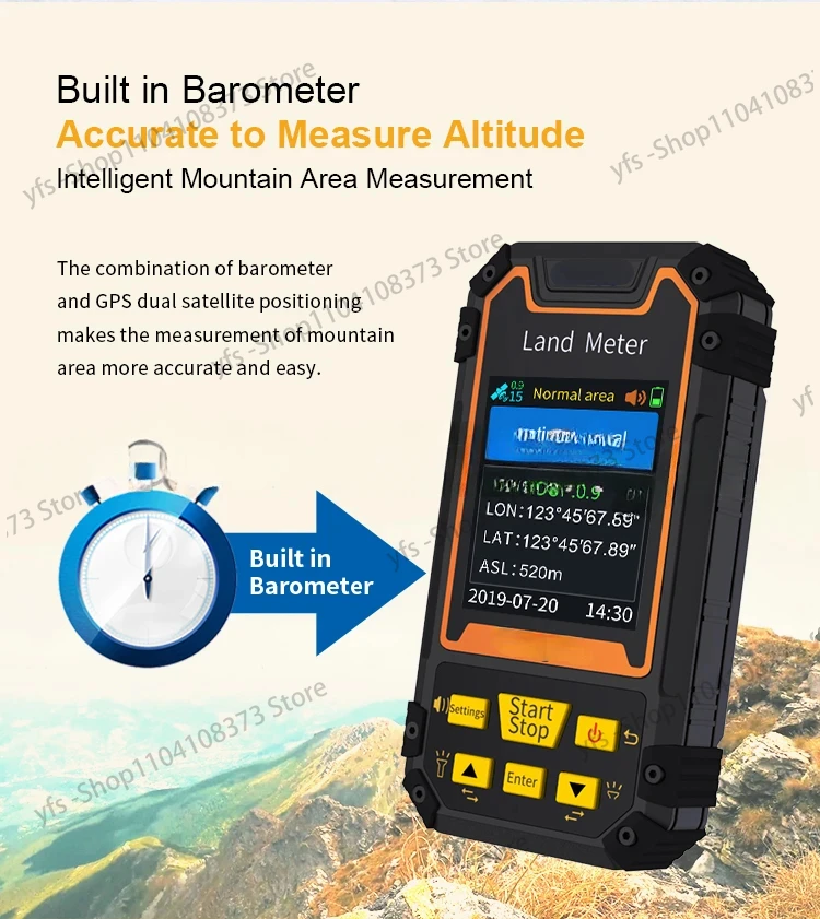 Land Meter S4 Color Screen  Surveying Machine Professional  Receiver Area Measurement Land Measure