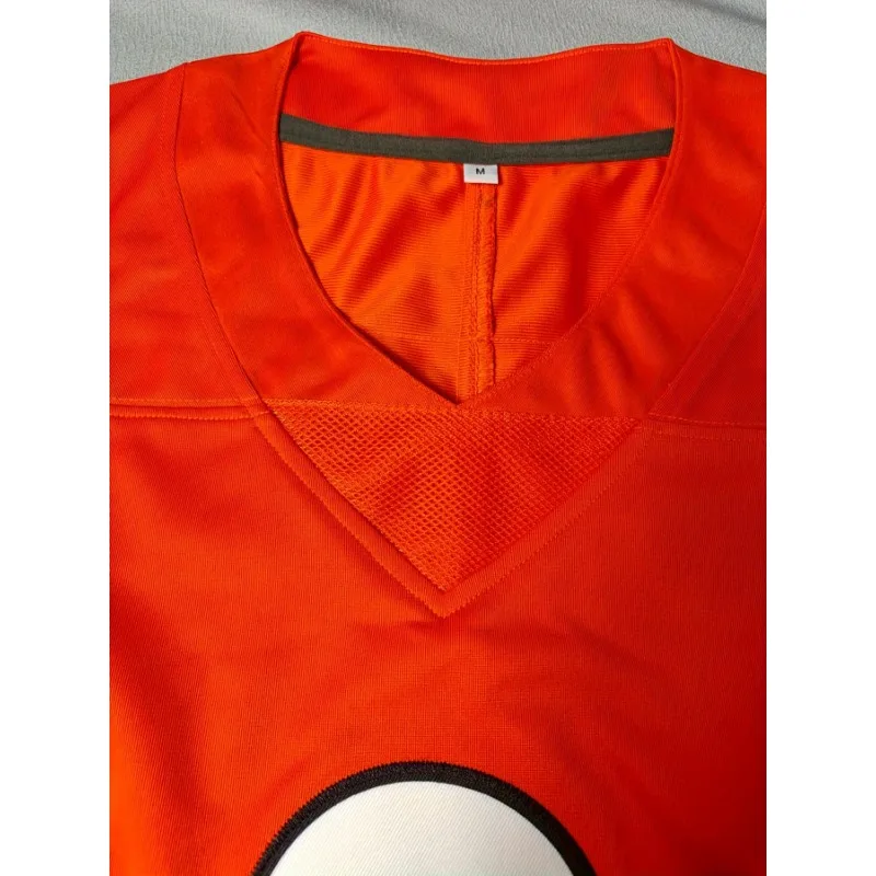 Custom Men's Cincinnati Football Jersey Embroidered Football Shirt Personnalisé Name&Number Short Sleeve Breathable DIY T-Shirt image 5
