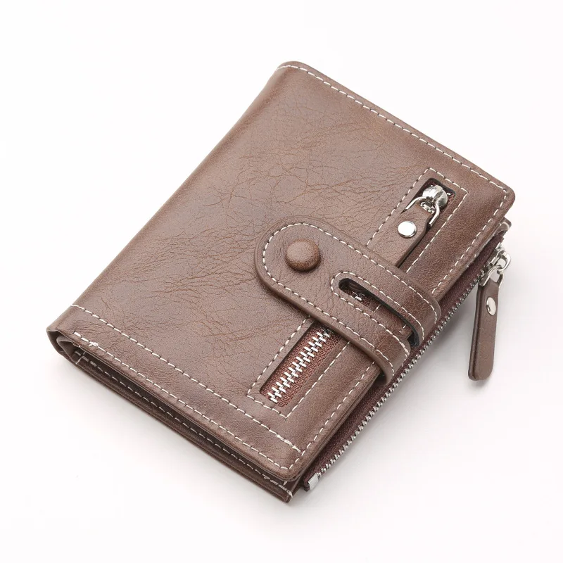 

Men's New Wallet Business Pu Simple Wallets Multi-card Slot Card Holder Coin Purse for Men