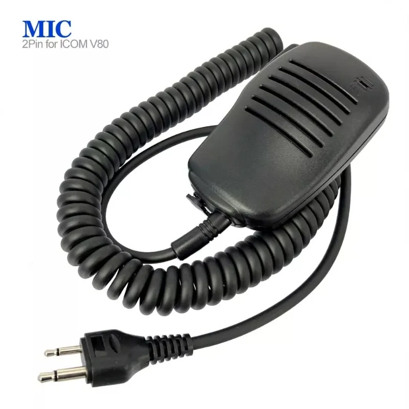 2Pin PTT Speaker Mic Microphone for ICOM IC-A2 IC-V80 IC-V85 IC-F3S IC-V82 IC-04AT Cobra Vertex VX-200  YAESU  FT-10 FT-11 FT-41