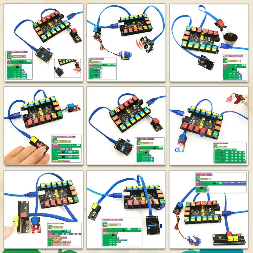 EASY Plug RJ11 Control Board V2.0 Ultimate Starter Kit Electronic Kit for Arduino STEM EDU