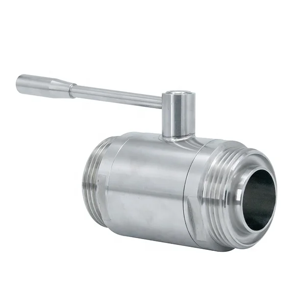 

4" 101.6MM SMS AISI304 Stainless Steel Sanitary Grade Aseptic Sterile Sterilize High Quality Price Threading Straight Ball Valve